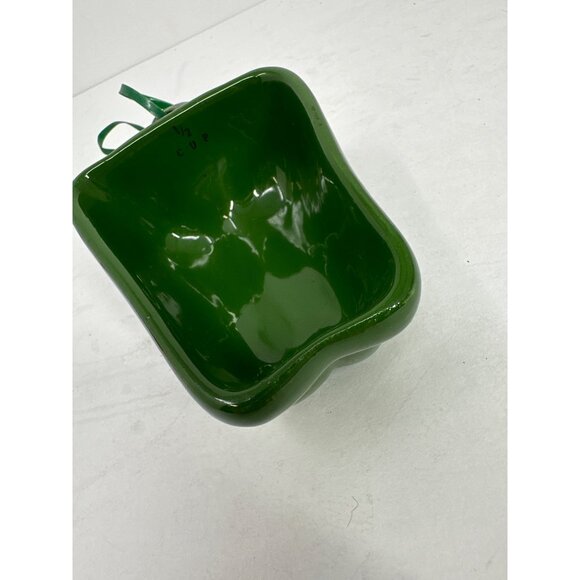 Vintage Avon Green Pepper 1/2 Cup Ceramic Measuring Cup Replacement Kitchen Deco - Picture 4 of 5